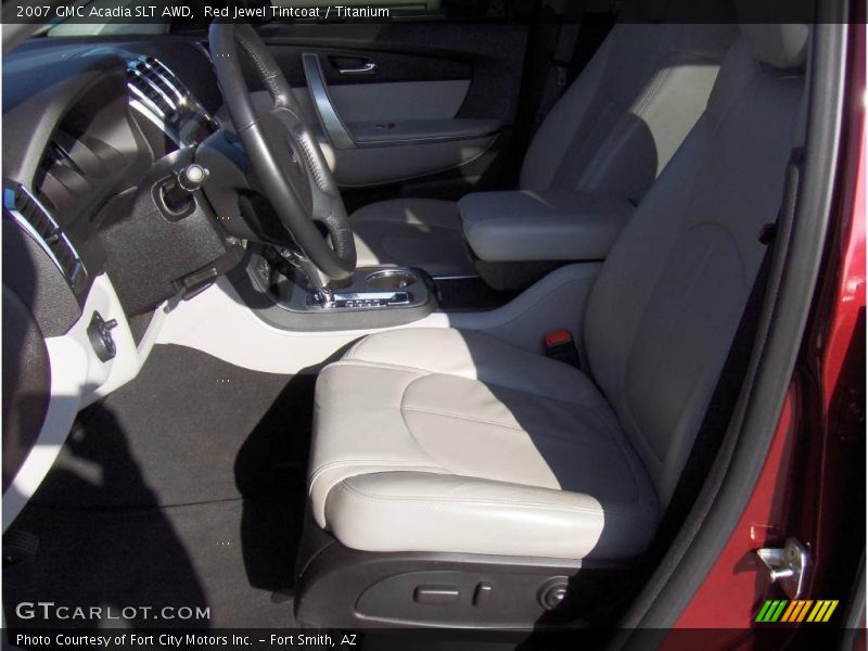 Red Jewel Tintcoat / Titanium 2007 GMC Acadia SLT AWD