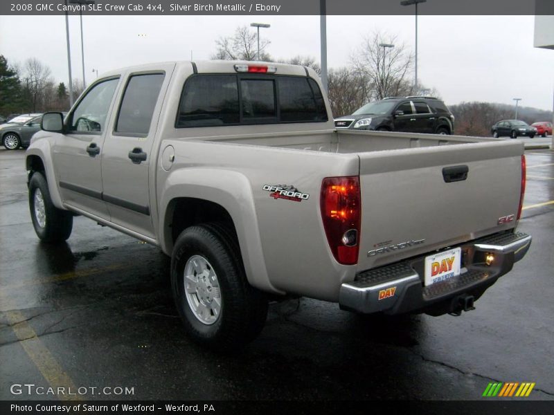 Silver Birch Metallic / Ebony 2008 GMC Canyon SLE Crew Cab 4x4