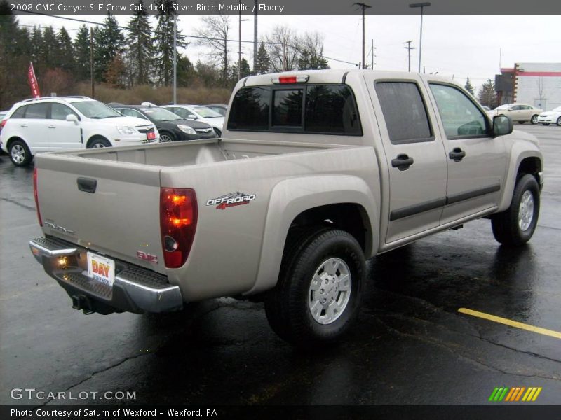 Silver Birch Metallic / Ebony 2008 GMC Canyon SLE Crew Cab 4x4