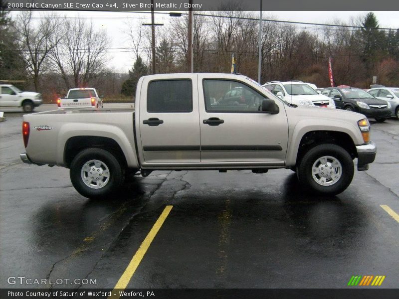 Silver Birch Metallic / Ebony 2008 GMC Canyon SLE Crew Cab 4x4