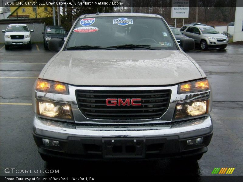 Silver Birch Metallic / Ebony 2008 GMC Canyon SLE Crew Cab 4x4