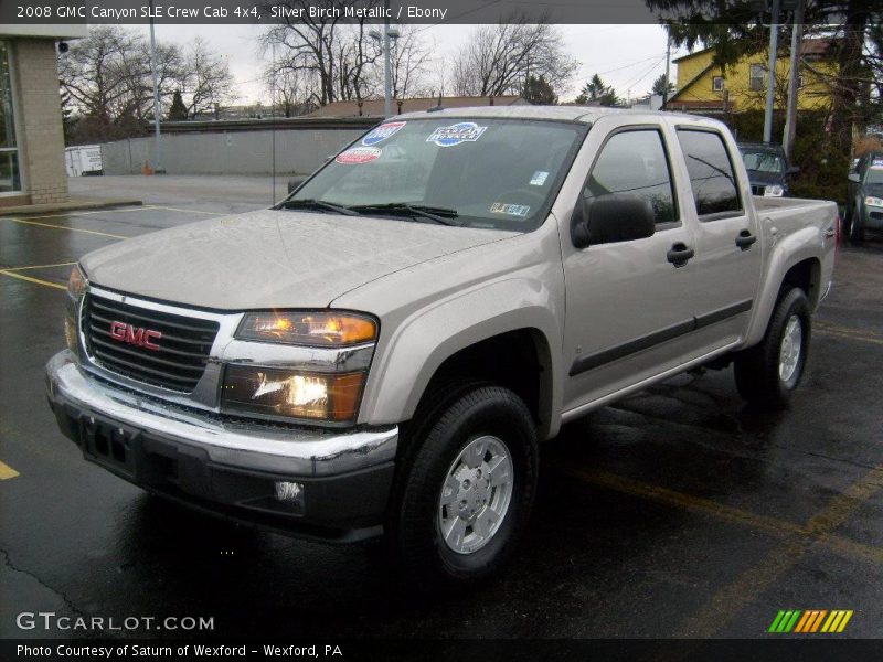Silver Birch Metallic / Ebony 2008 GMC Canyon SLE Crew Cab 4x4