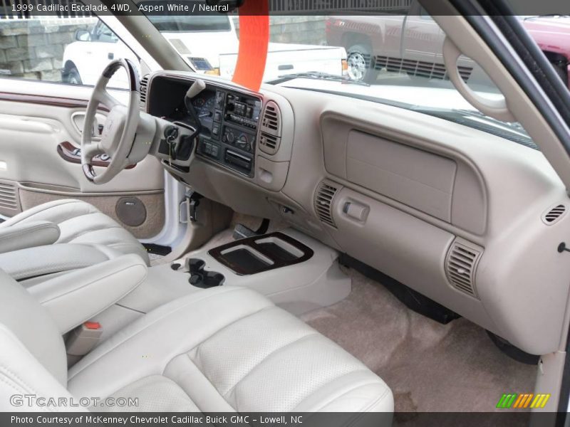 Aspen White / Neutral 1999 Cadillac Escalade 4WD