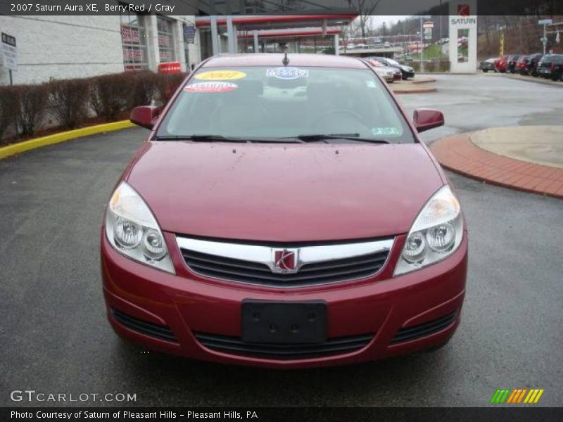 Berry Red / Gray 2007 Saturn Aura XE