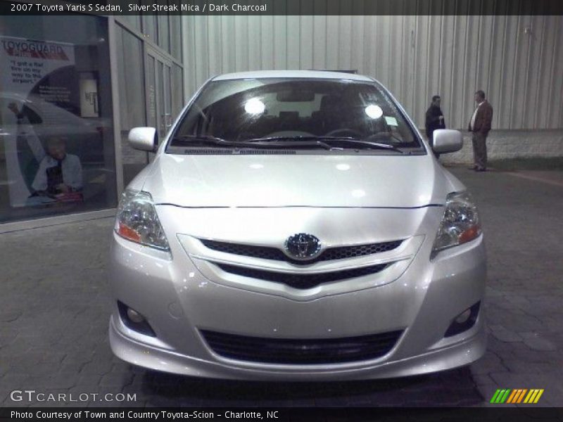 Silver Streak Mica / Dark Charcoal 2007 Toyota Yaris S Sedan