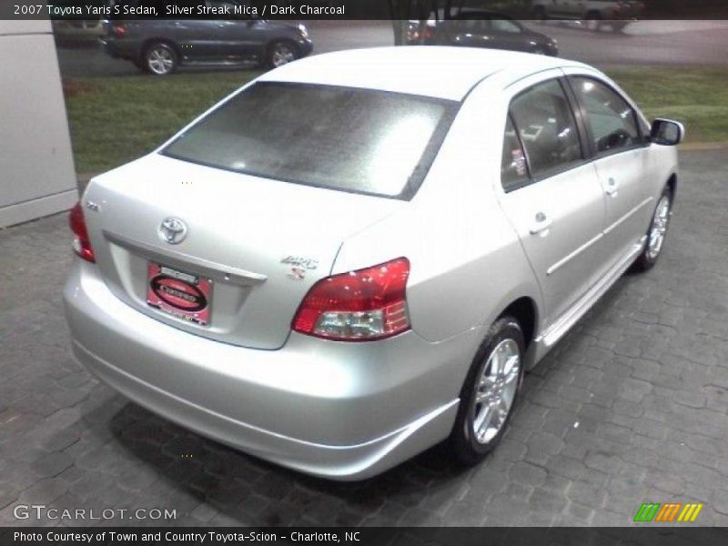 Silver Streak Mica / Dark Charcoal 2007 Toyota Yaris S Sedan