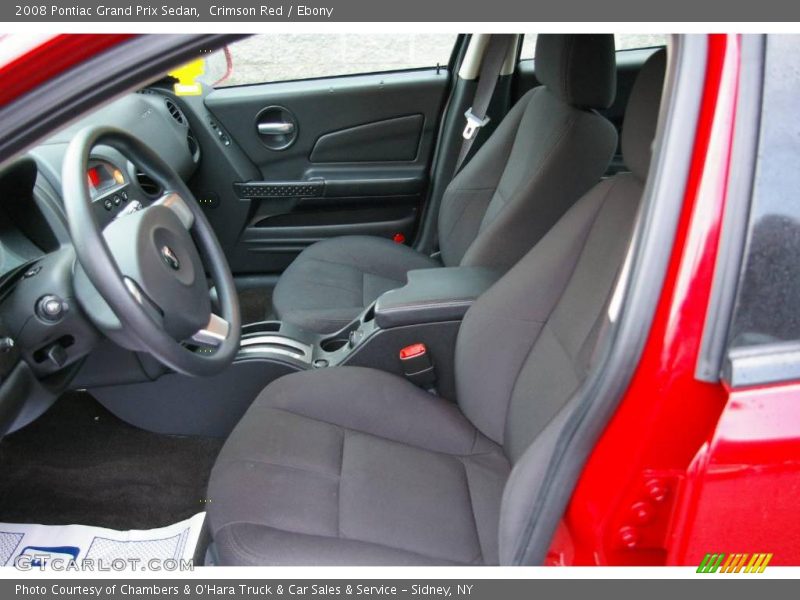 Crimson Red / Ebony 2008 Pontiac Grand Prix Sedan