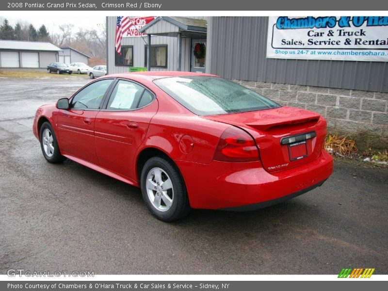 Crimson Red / Ebony 2008 Pontiac Grand Prix Sedan
