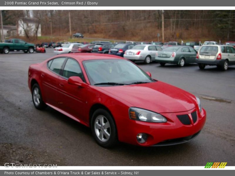 Crimson Red / Ebony 2008 Pontiac Grand Prix Sedan