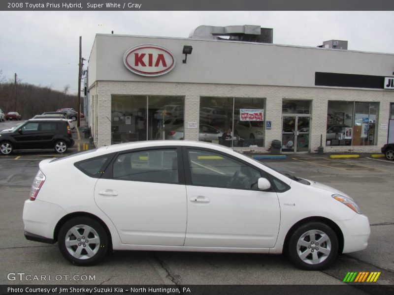 Super White / Gray 2008 Toyota Prius Hybrid