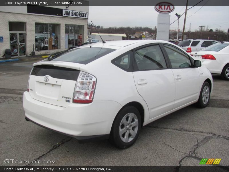 Super White / Gray 2008 Toyota Prius Hybrid