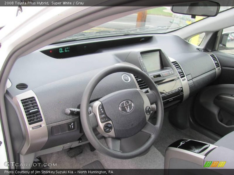 Super White / Gray 2008 Toyota Prius Hybrid