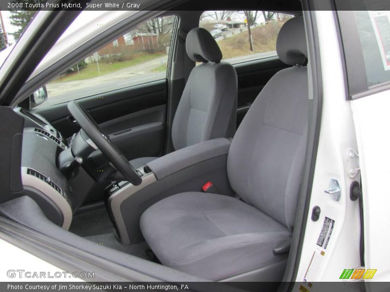Super White / Gray 2008 Toyota Prius Hybrid
