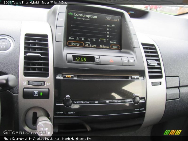 Super White / Gray 2008 Toyota Prius Hybrid