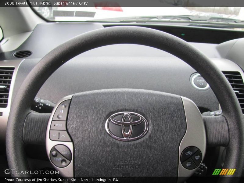 Super White / Gray 2008 Toyota Prius Hybrid