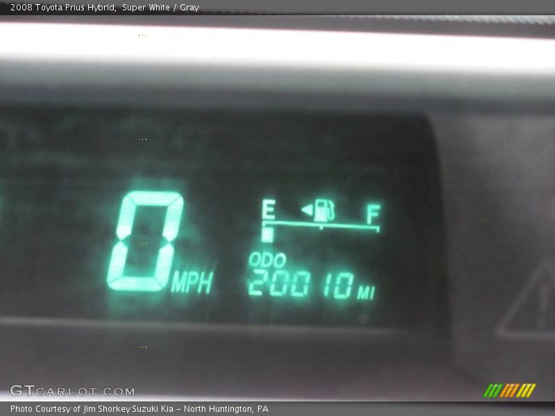 Super White / Gray 2008 Toyota Prius Hybrid