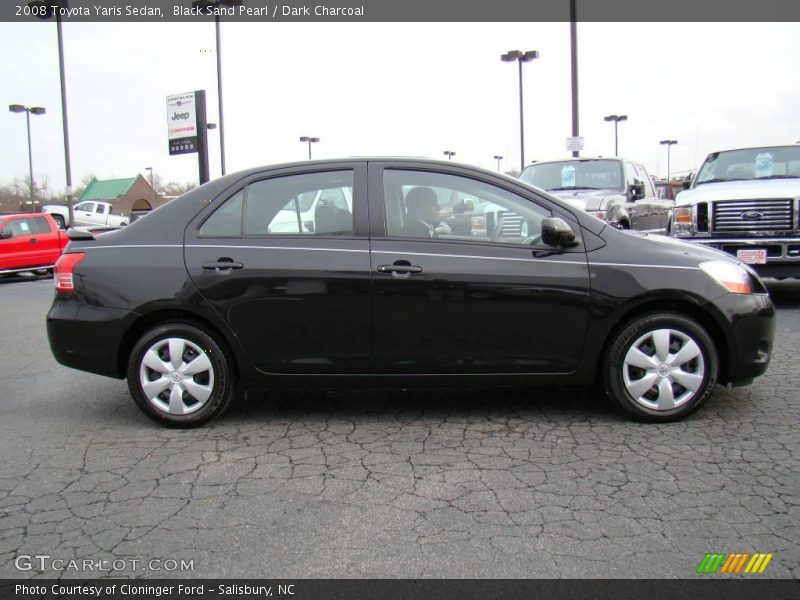 Black Sand Pearl / Dark Charcoal 2008 Toyota Yaris Sedan