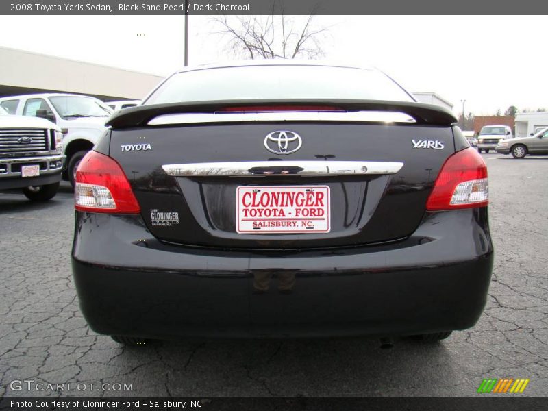 Black Sand Pearl / Dark Charcoal 2008 Toyota Yaris Sedan