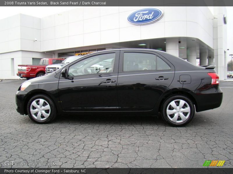 Black Sand Pearl / Dark Charcoal 2008 Toyota Yaris Sedan
