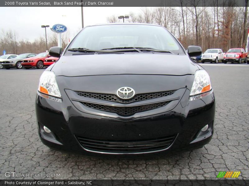 Black Sand Pearl / Dark Charcoal 2008 Toyota Yaris Sedan