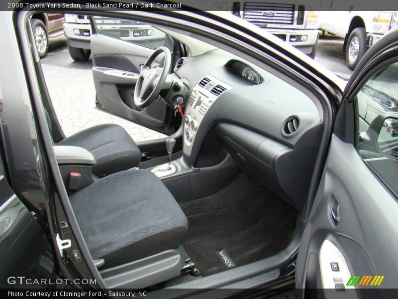 Black Sand Pearl / Dark Charcoal 2008 Toyota Yaris Sedan