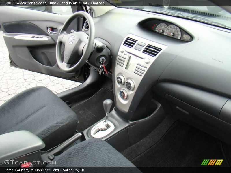 Black Sand Pearl / Dark Charcoal 2008 Toyota Yaris Sedan