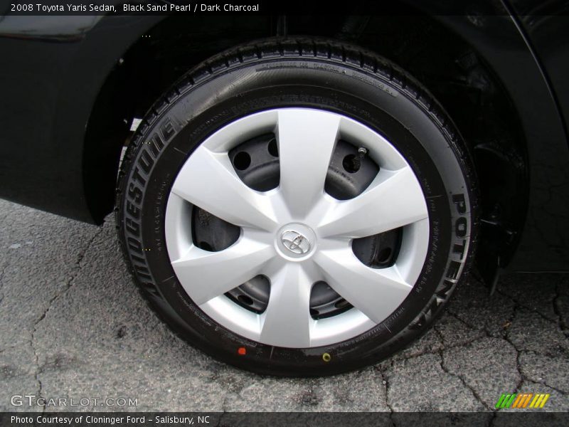 Black Sand Pearl / Dark Charcoal 2008 Toyota Yaris Sedan
