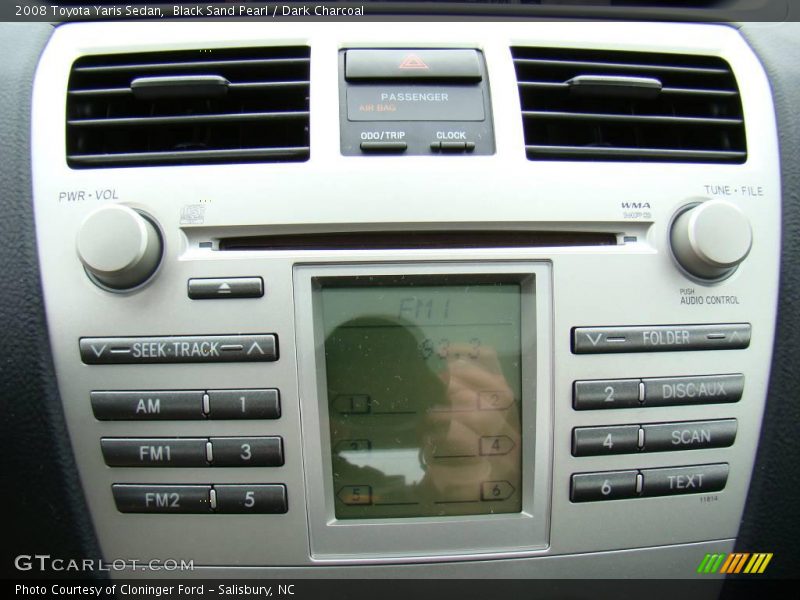 Black Sand Pearl / Dark Charcoal 2008 Toyota Yaris Sedan