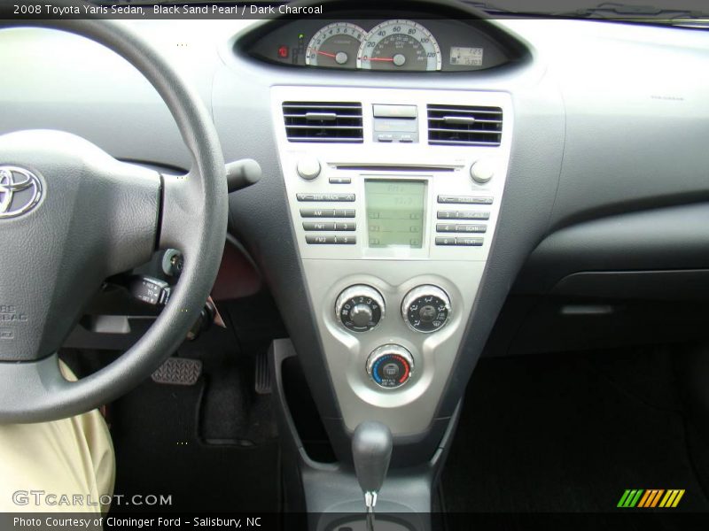 Black Sand Pearl / Dark Charcoal 2008 Toyota Yaris Sedan
