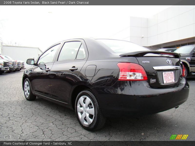 Black Sand Pearl / Dark Charcoal 2008 Toyota Yaris Sedan