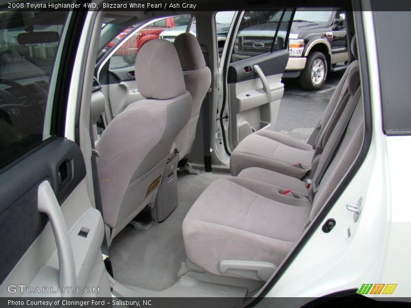 Blizzard White Pearl / Ash Gray 2008 Toyota Highlander 4WD