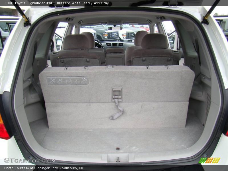 Blizzard White Pearl / Ash Gray 2008 Toyota Highlander 4WD