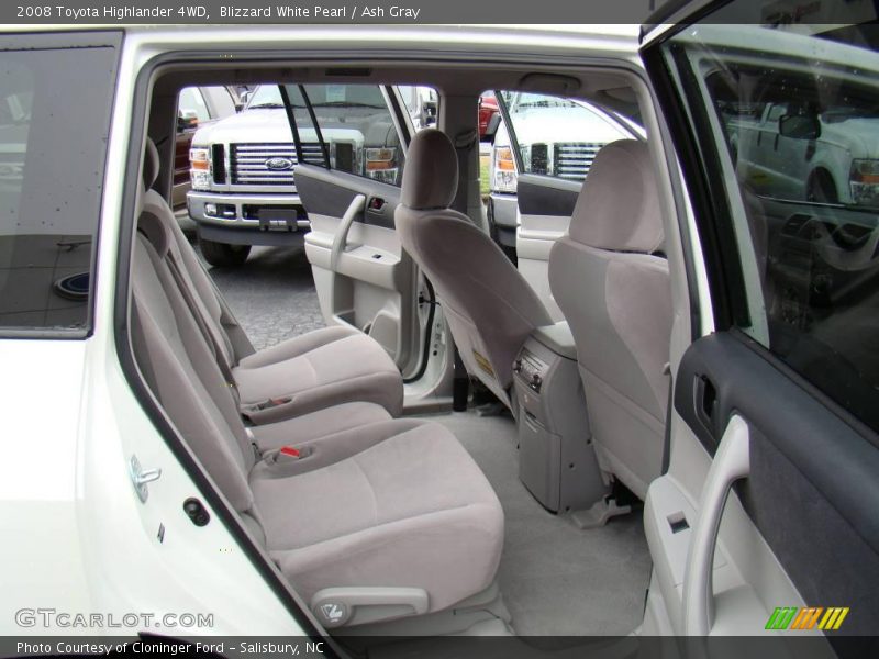 Blizzard White Pearl / Ash Gray 2008 Toyota Highlander 4WD