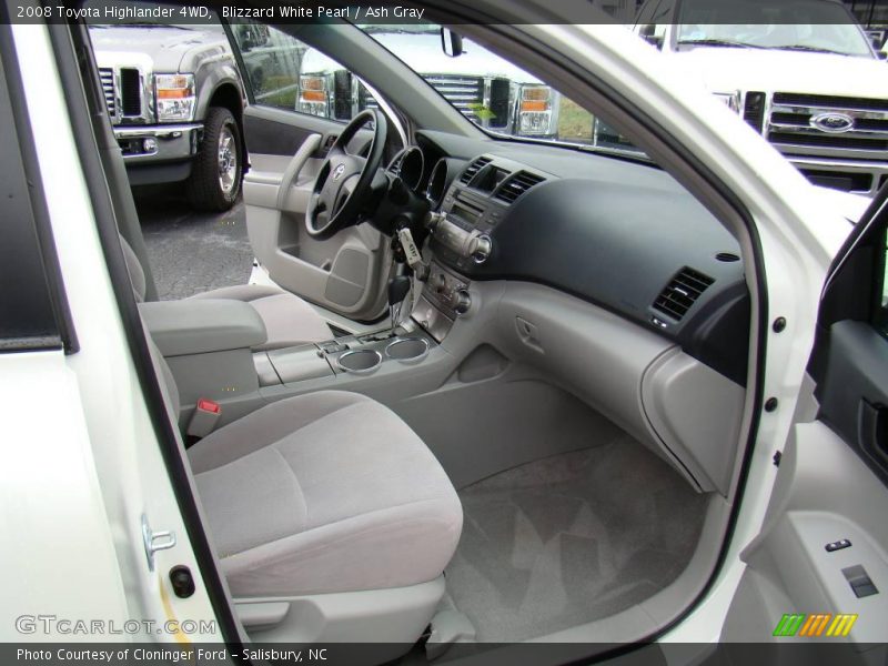 Blizzard White Pearl / Ash Gray 2008 Toyota Highlander 4WD