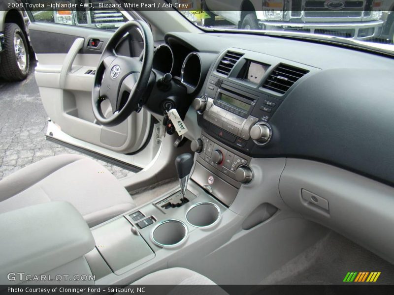 Blizzard White Pearl / Ash Gray 2008 Toyota Highlander 4WD