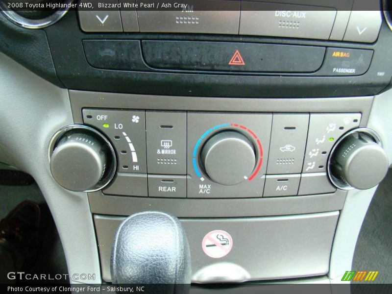 Blizzard White Pearl / Ash Gray 2008 Toyota Highlander 4WD
