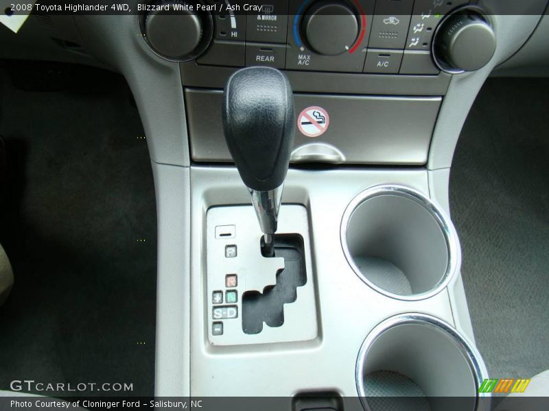 Blizzard White Pearl / Ash Gray 2008 Toyota Highlander 4WD