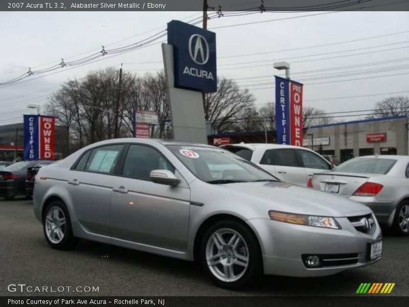 Alabaster Silver Metallic / Ebony 2007 Acura TL 3.2