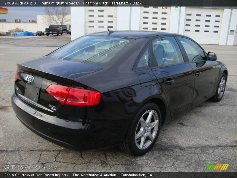 Phantom Black Pearl Effect / Black 2009 Audi A4 2.0T Premium quattro Sedan