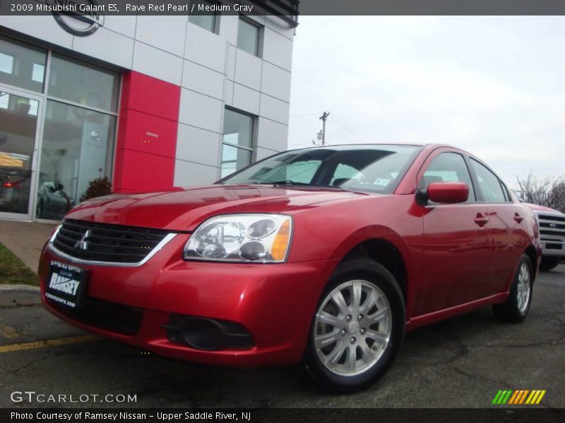 Rave Red Pearl / Medium Gray 2009 Mitsubishi Galant ES