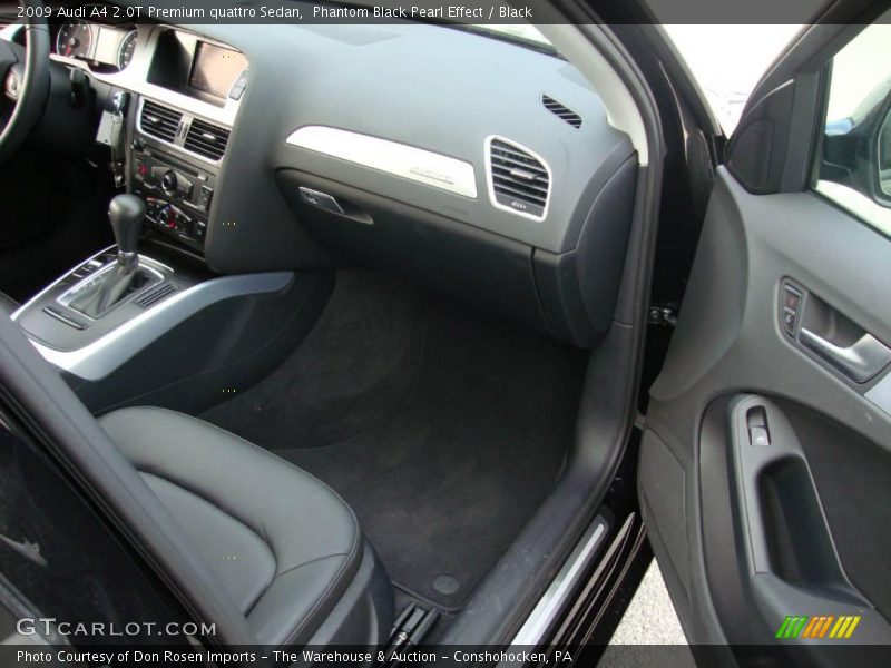 Phantom Black Pearl Effect / Black 2009 Audi A4 2.0T Premium quattro Sedan