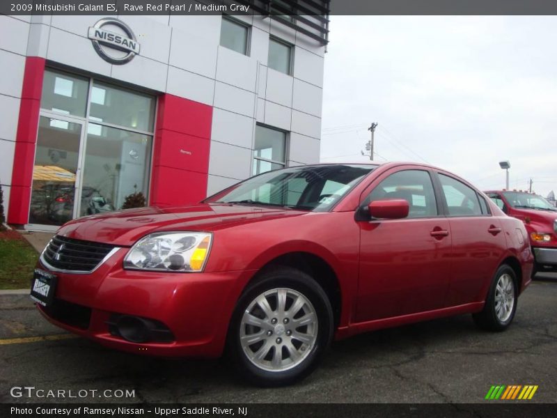 Rave Red Pearl / Medium Gray 2009 Mitsubishi Galant ES