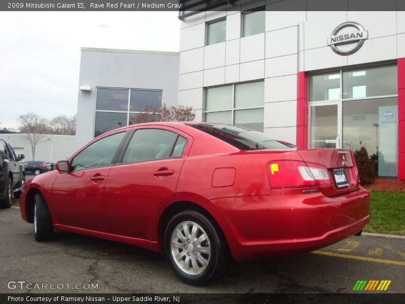 Rave Red Pearl / Medium Gray 2009 Mitsubishi Galant ES