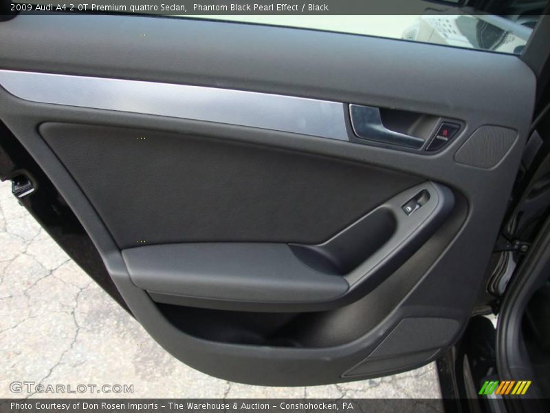 Phantom Black Pearl Effect / Black 2009 Audi A4 2.0T Premium quattro Sedan