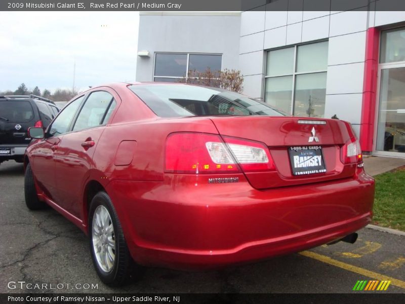 Rave Red Pearl / Medium Gray 2009 Mitsubishi Galant ES