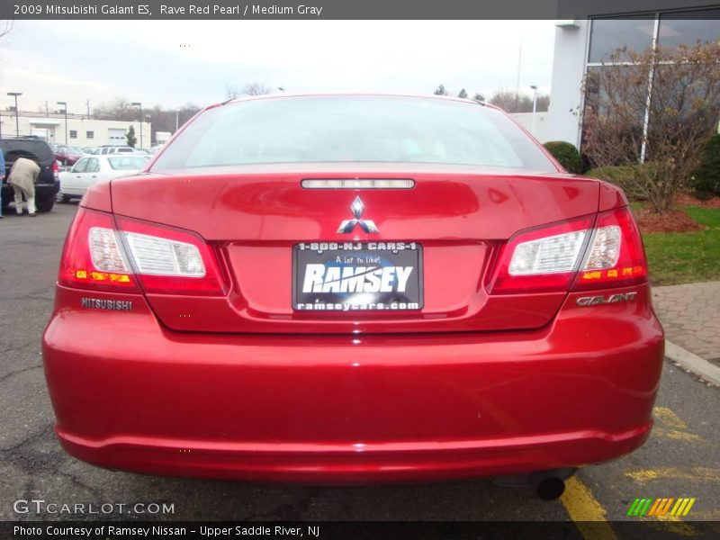 Rave Red Pearl / Medium Gray 2009 Mitsubishi Galant ES