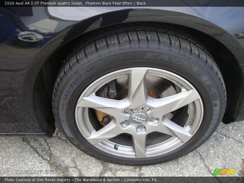 Phantom Black Pearl Effect / Black 2009 Audi A4 2.0T Premium quattro Sedan