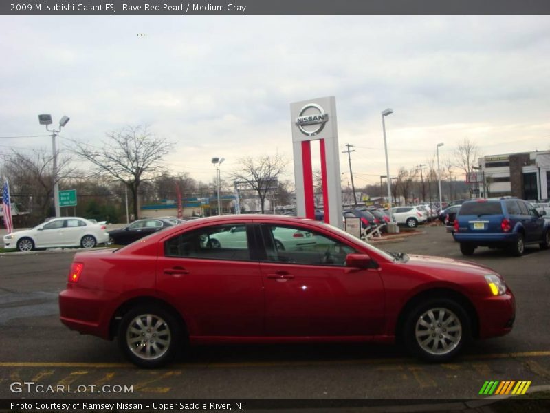 Rave Red Pearl / Medium Gray 2009 Mitsubishi Galant ES