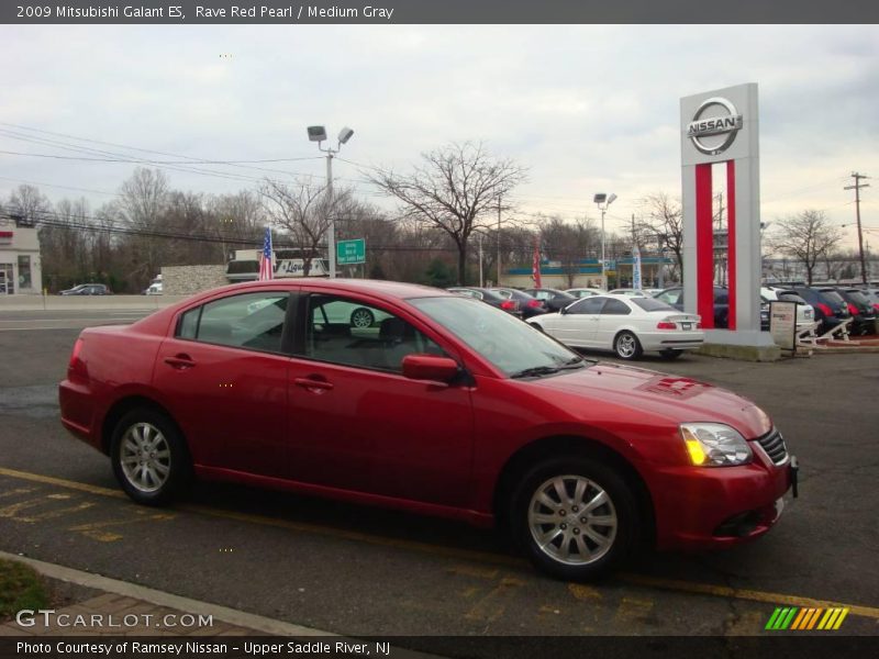 Rave Red Pearl / Medium Gray 2009 Mitsubishi Galant ES