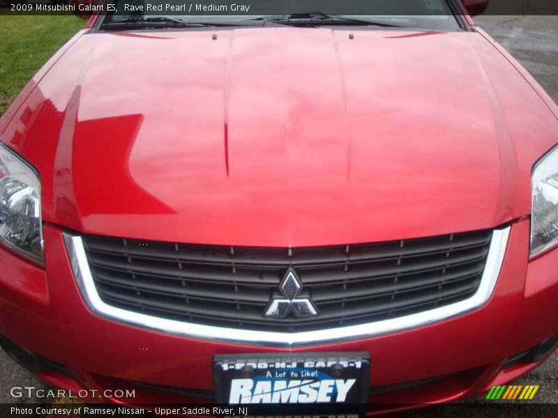 Rave Red Pearl / Medium Gray 2009 Mitsubishi Galant ES